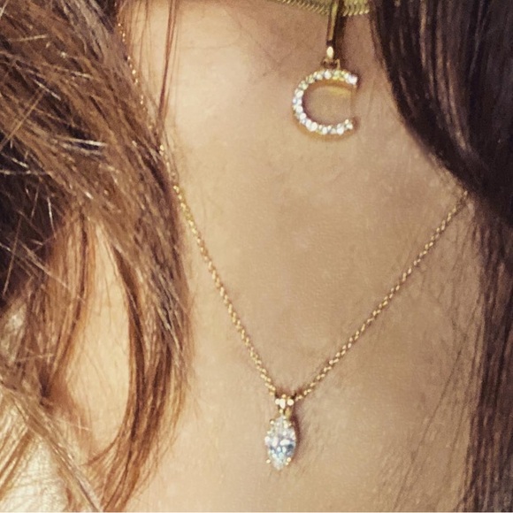 VALENTINE!! GORGEOUS! Diamond Nexus Marquise Cut Basket Set Pendant 0.76ct 🎁wbox - Picture 2 of 10